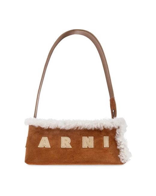 Marni Brown Shoulder Bags