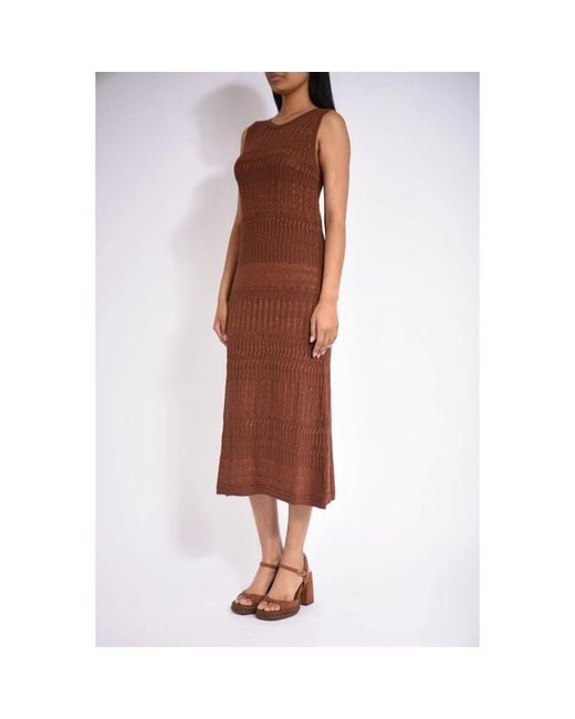 Akep Brown Knitted Dresses
