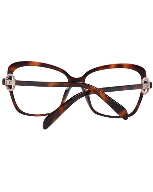 Glasses di Emilio Pucci in Brown