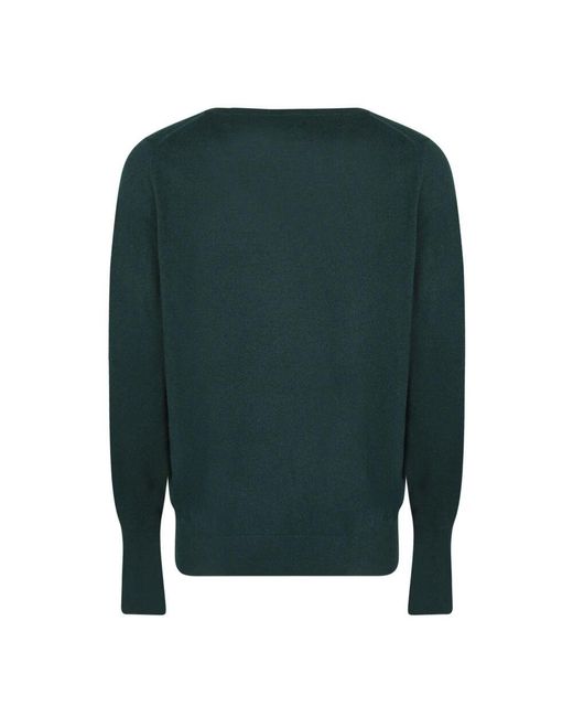 Ballantyne Kaschmir v-ausschnitt pullover mit diamantmuster in Green für Herren