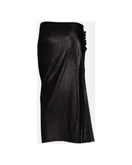 Rabanne Midi Rokken in het Black