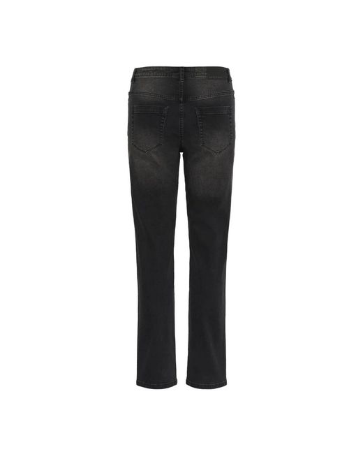 Kaffe Black Straight Fit Jeans