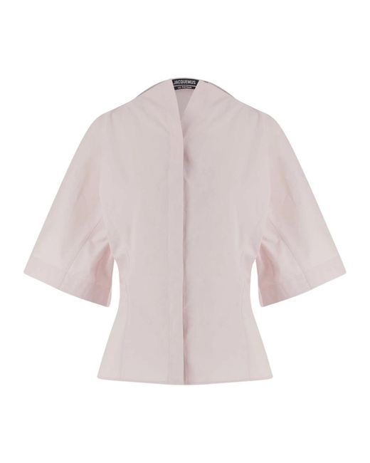 Jacquemus Moisson Katoenen Overhemd in het Purple