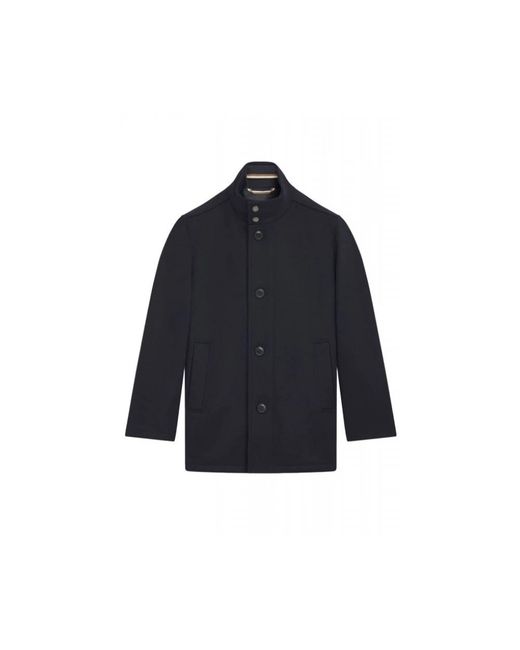 HUGO Blue Single-Breasted Coats for men