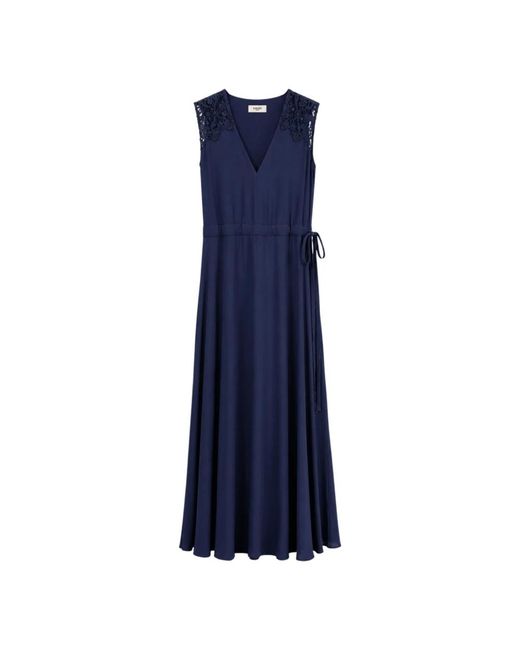 Suncoo Kleedjes ,Blauw ,Cazey Jurk in het Blue