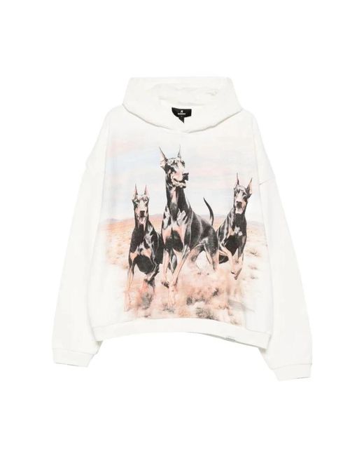 Represent Graphic Print Hoodie in het White voor heren