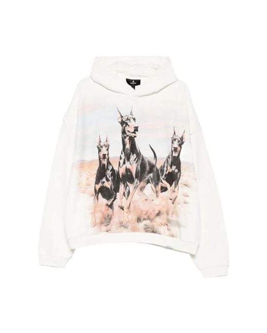 Represent Graphic Print Hoodie in het White voor heren