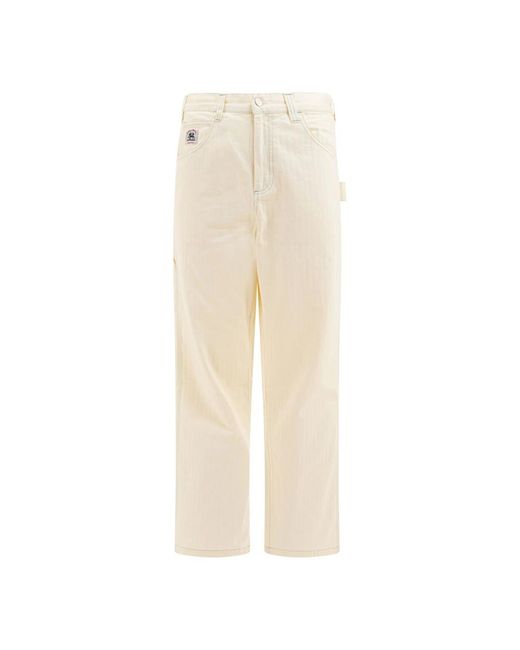 Bode Natural Straight Trousers for men