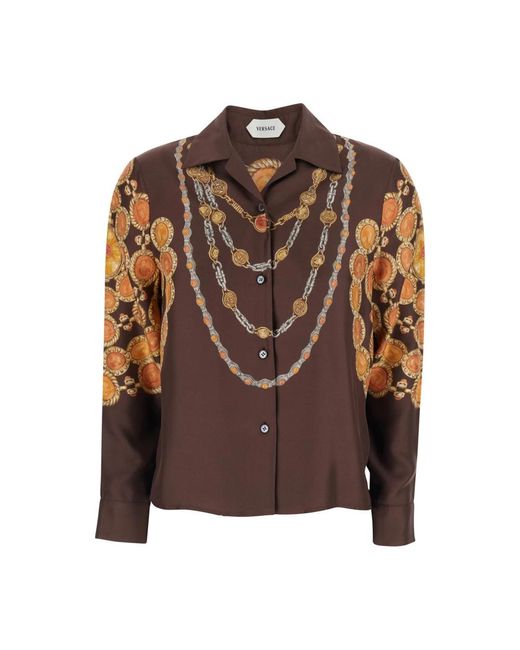 Shirts Versace de color Brown