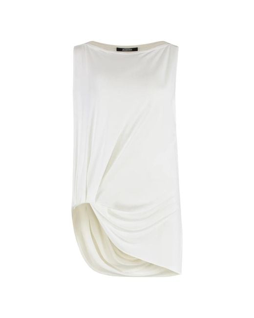 Jacquemus White Sleeveless Tops