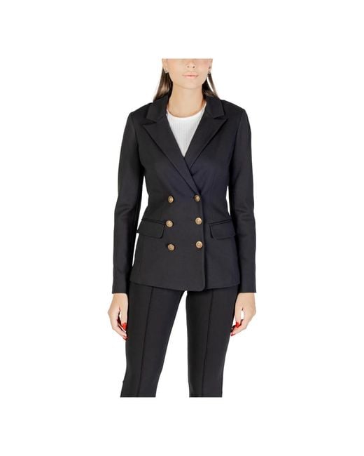 Guess Black Doppelreihiger Blazer Elegant Und Raffiniert