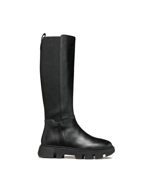 Geox Black High Boots