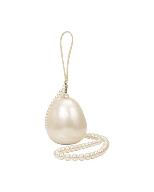 Simone Rocha Micro Egg Bag in het White