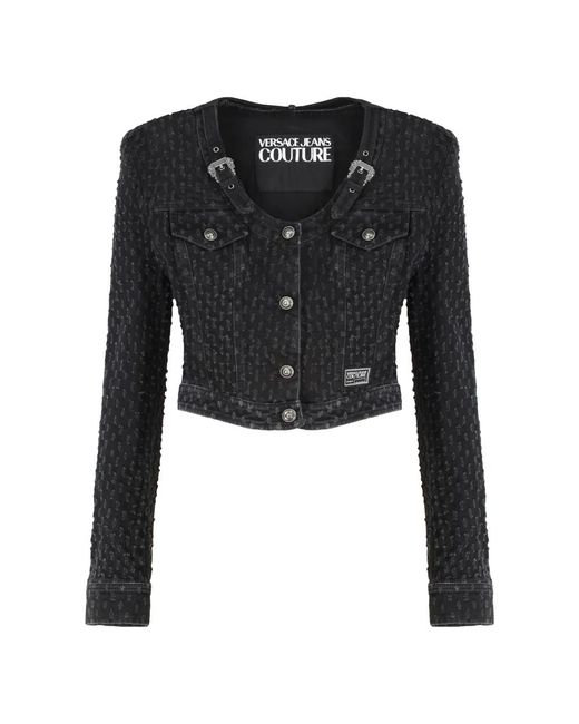 Versace Jeans Couture Black Denim Jackets