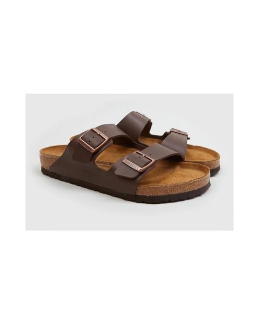 Birkenstock Brown Sliders