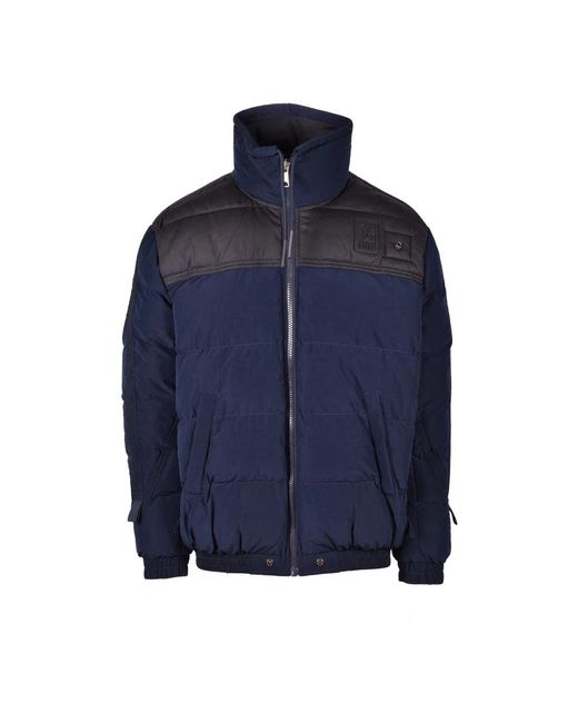 DIESEL Blue Winter Jackets for men