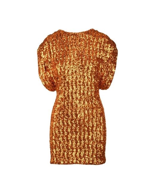 The Attico Party Dresses in het Brown