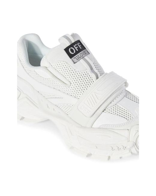 Off-White c/o Virgil Abloh E Slip-On Sneakers mit Logo Patch in White für Herren
