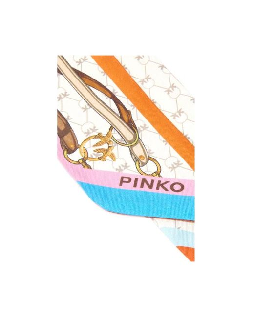 Pinko Metallic Silk Scarves