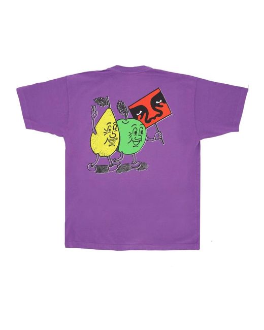 Obey Purple T-Shirts for men