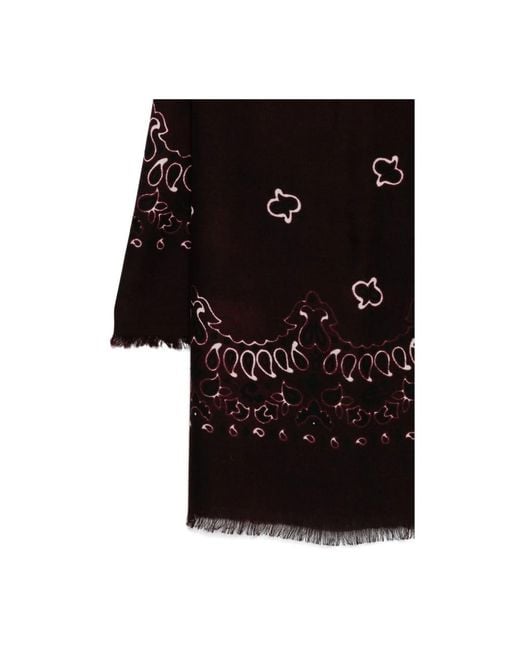 Destin Black Silk Scarves