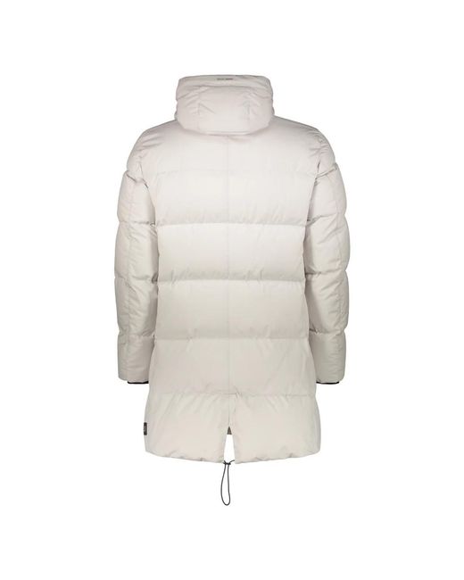 Herno Jassen ,Wit ,Polyester Gewatteerde Jas Met Capuchon En Rits in het Gray voor heren