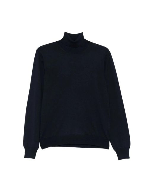 Tagliatore Blue Turtlenecks for men