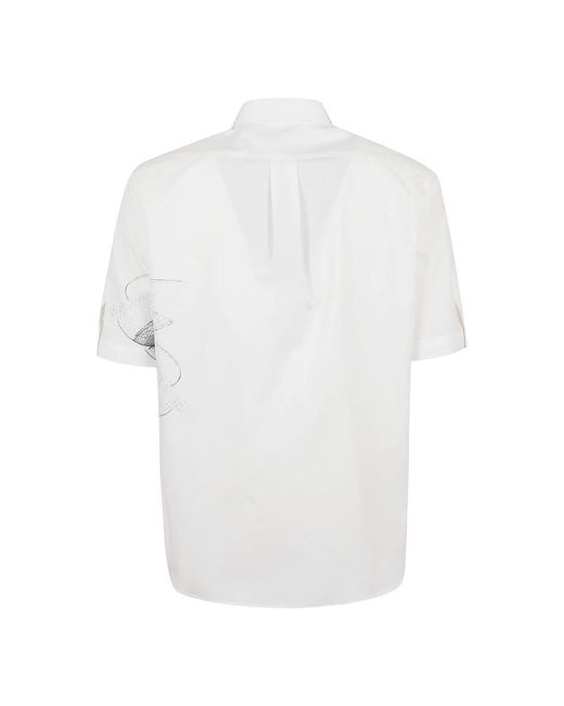 Alexander McQueen White Short Sleeve Shirts for men