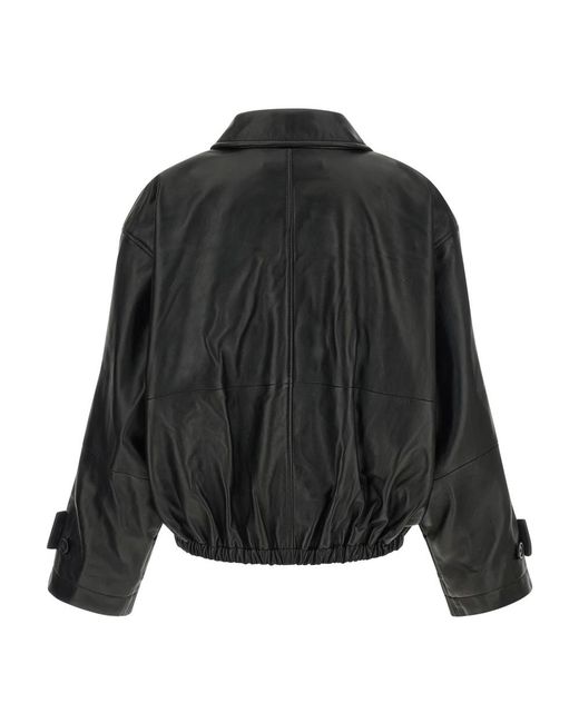 Rohe Black Leather Jackets