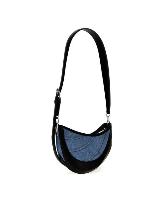 Mugler Blue Mugler Spiral Curve 01 Shoulder Bag