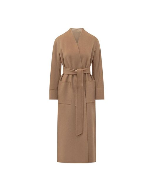 Max Mara Brown Belted Coats