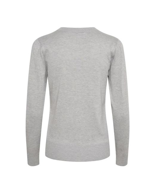 Round-Neck Knitwear Saint Tropez en coloris Gray