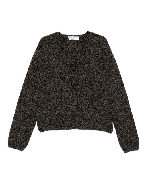 Our Legacy Truien & Vesten ,Bruin ,Klassieke Gebreide Vest in het Black voor heren