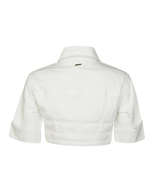 Liu Jo White Stilvolle Jacke Für Frauen