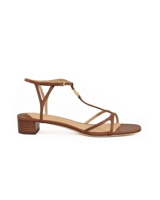 Ralph Lauren Metallic High Heel Sandals