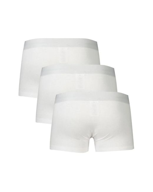 Bikkembergs Ondergoed ,Wit ,Katoen Witte Katoenen Boxershort Pak in het White voor heren