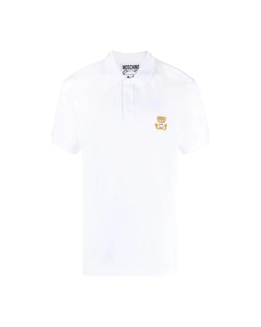 Moschino White Polo Shirts for men