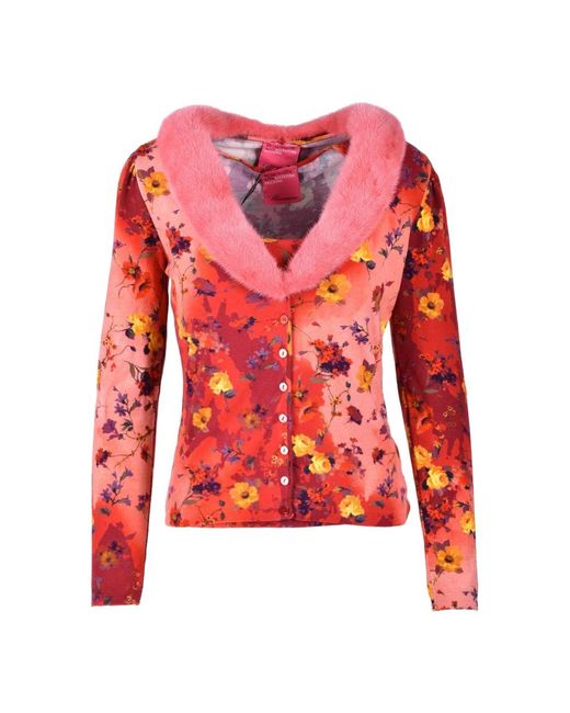 Blumarine Red Cardigans