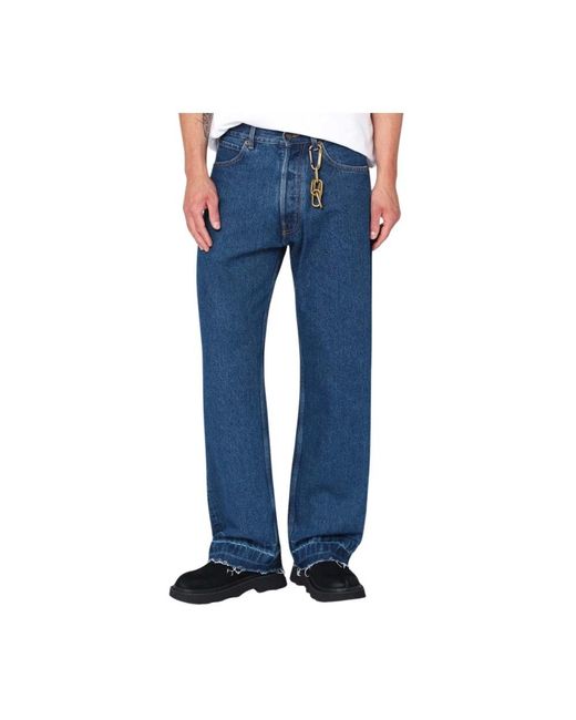 DARKPARK Blue Straight Jeans for men