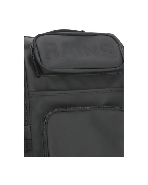 Rains Black Backpacks for men