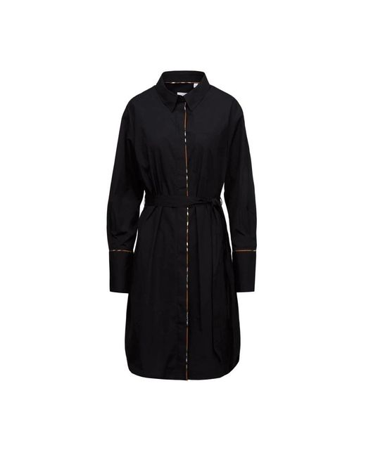 Burberry Black Shirt Dresses