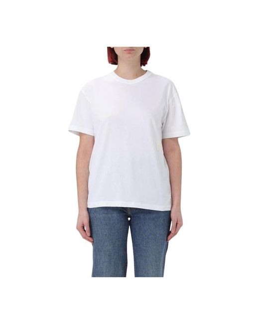Alexander Wang White Besticktes Baumwoll-T-Shirt