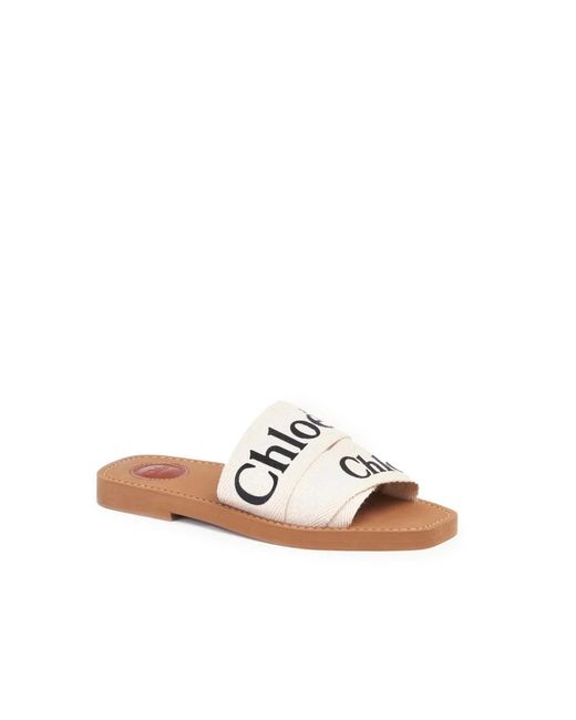 Chloé Multicolor Woody Flat Mules