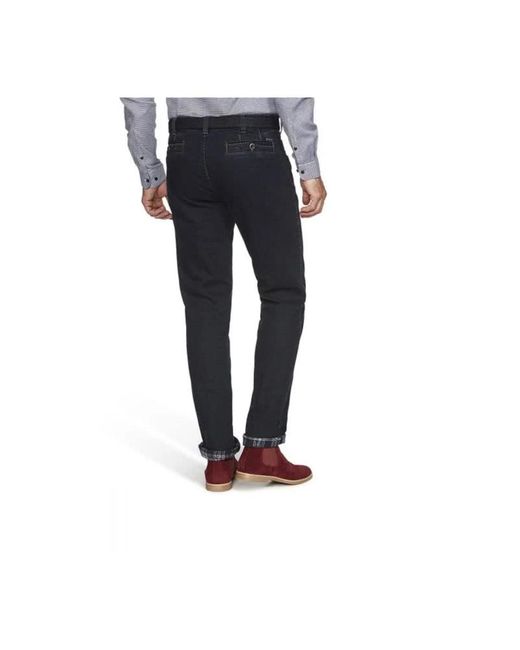 Meyer Blue Straight Fit Jeans for men