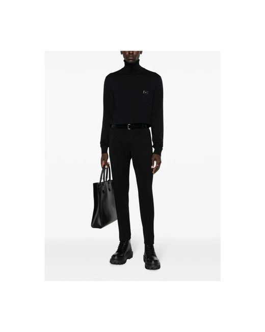 Dolce & Gabbana Black Turtlenecks for men