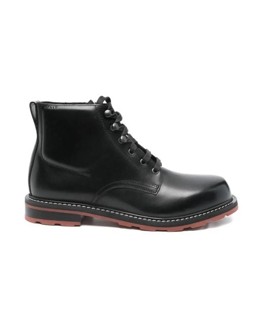 Bally Black Lace-Up Boots for men