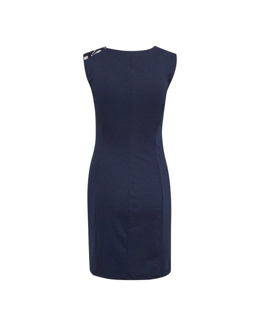 Kaffe Kleedjes ,Blauw ,Polyester Midnight Marine Vivi Jurk Met Kant in het Blue