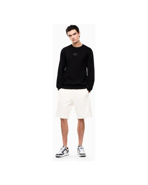 EA7 White Casual Shorts for men