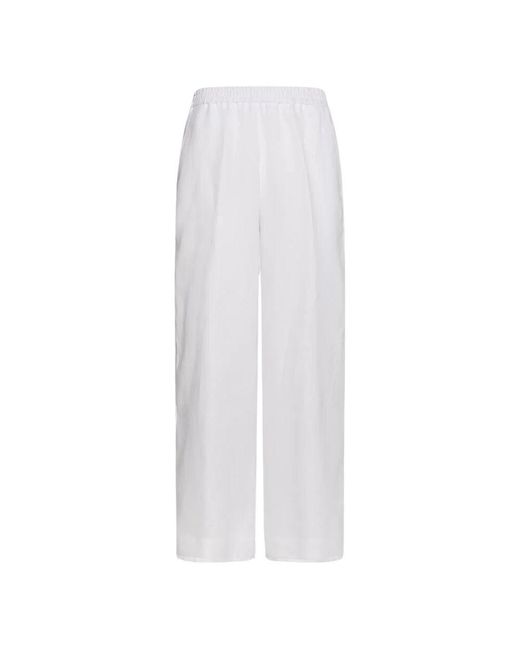 Seventy White Weite Leinenhose