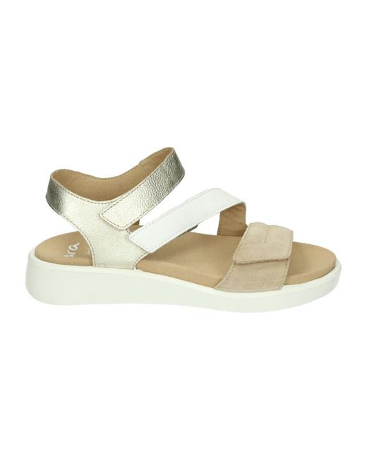 Flat Sandals Ara en coloris Metallic